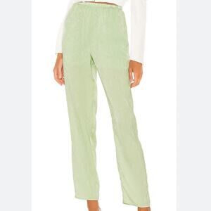 LPA Revolve Paz Pants in Mint High Rise Pull-On